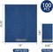 100-Pack 3-Ply Blue Disposable Paper Napkins, Soft & Absorbent for Parties & Weddings